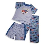 Wonder Kids - Infant And Toddler Boys 3 Piece Short Sleeve Pajamas, Light Blue, Blue