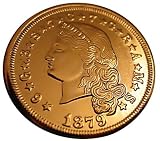 51Mo5JcLDCL. SL160  1879 $4 Stella Flowing Hair Gold BU Replica Coin