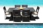 Outdoor Wicker Patio Furniture New Resin 7 Pc Dining Table Set with Chairs & Bench Set