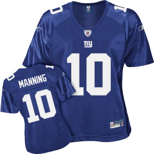 Eli Manning Blue Reebok Premier New York Giants Women's Jersey - XX-Large