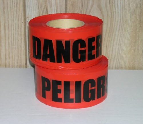 Storm Stripes Barricade Tapes, DANGER PELIGRO - Individual Roll