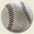 Baseball Auto Coaster, Single Coaster for Your Car