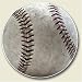 Baseball Auto Coaster, Single Coaster for Your Car