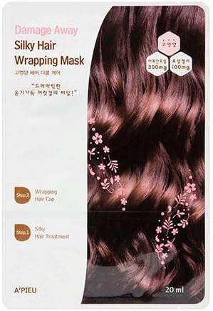 APIEU Damage Away Silky Hair Wrapping Mask (1EA) Korean Beauty [Imported]