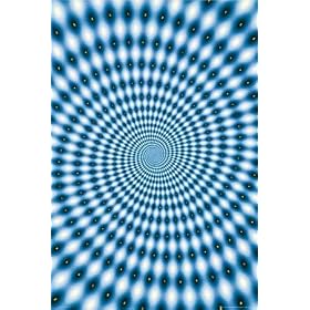 Blue Spiral (Fractal) Art Poster Print - 24" X 36"