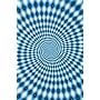 Blue Spiral (Fractal) Framed Art Poster Print - 24" X 36"