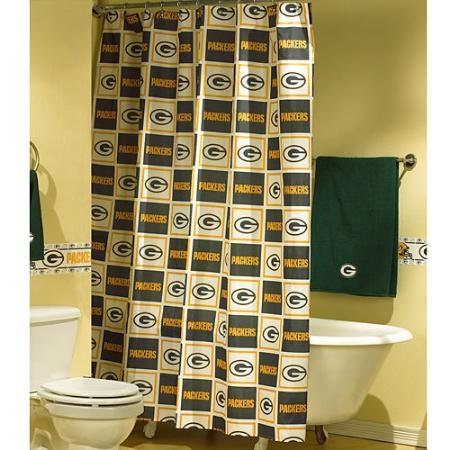 Green Bay Packers Fabric Shower Curtain