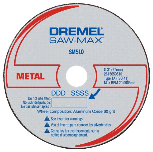 Dremel Saw-Max SM510c 3-Inch Metal Cut-Off Wheel, 3-Pack