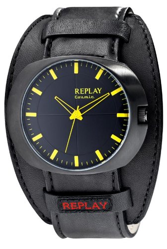 Replay Herren-Armbanduhr XL Analog Leder RX7203NH