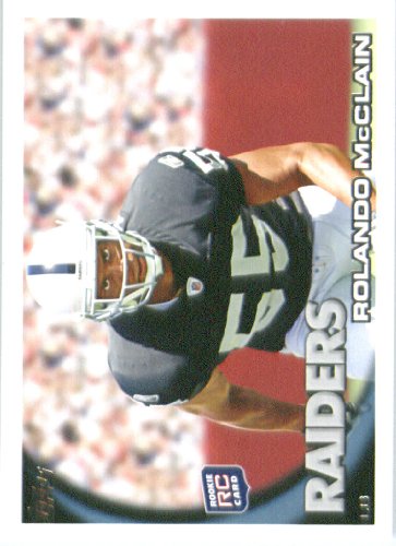 2010 Topps NFL Football Card # 428 Rolando McClain RC - Oakland Raiders ( Rookie Card) NFL Trading Card in a Protective ScrewDown Case!