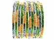 Beachcombers! Ethnic Glass Indian Wedding Bridal Bollywood Bangles Belly Dance Bracelets Set