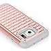 RANZ Diamond Studded Bling Crystal Rhinestone Silicone Rubber Dual Layer Hybrid Case for Samsung Galaxy S7 Edge - Grey/Rose Gold
