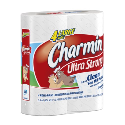 Charmin Ultra Strong Toilet Paper 4 Large Rolls (Pack of 12