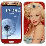 Samsung Galaxy S3 Marilyn Monroe red Decal Skins