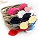 YanJie Faux Leather Bow Nude Nylon Soft Headband Infant Toddler Pack of 12