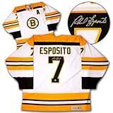 PHIL ESPOSITO Boston Bruins SIGNED 1970s Retro Style Jersey