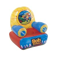 A chair for children with Bob The Builder on the backrest