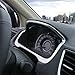 Kust Ybt71111w Car Dashboard Cover, Dashboard Chrome Trim fit for Honda 2015 2016 CRV, Pack of 1 Piece of Chrome ABS Plating Material Dashboard Trim