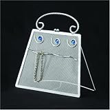 Silver Mesh Purse Earring / Bracelet Stand Organizer