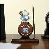 North Carolina Tar Heels Team Spirit Mascot Football Clock and Pen Desk Set