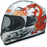 AFX FX-90 Helmet Color: White Dragon Size: Small S 0101-3392