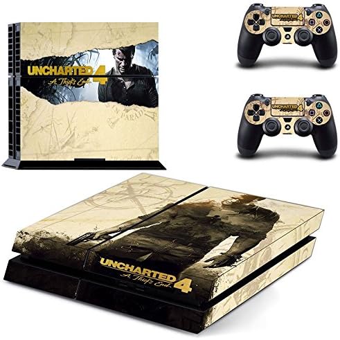 PS4 Uncharted 4: A Thief's End Vinyl Skin Decal Cover for Playstation 4 System Console and Controllers