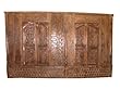 Rare Rustic Hand Carved Antique Wall Panel Teak 18c India Haveli Jaipur Architecture