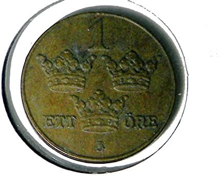 Collectible World Coins - Sweden 1929 - 1 Ore - XF Condition