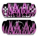 PSP 3000- Skin - Pink Neon Flames