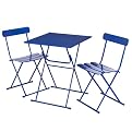 3–pc. Metal Bistro Set – Blue