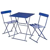 Outdoor Patio 3-pc. Metal Bistro Set - Blue