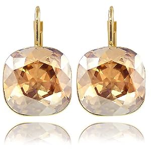 Ohrringe mit SWAROVSKI ELEMENTS - Farbe Gold Lt. Colorado Topaz