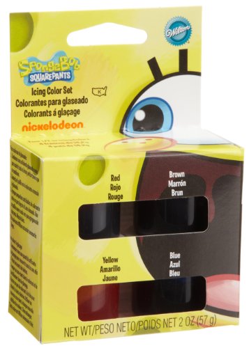 Wilton SpongeBob SquarePants Icing Color Set