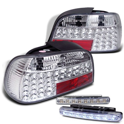 compare Rxmotoring 19952001 Bmw E38 Tail Lights + 8 Led Bumper Fog