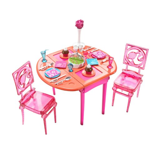 dream of dolls:Barbie Dinner To Dessert Dining Room Set