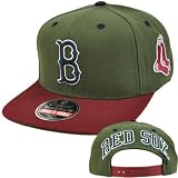 MLB American Needle Blockhead Earthtone Snapback Wool Cap Hat Boston Red Sox