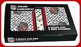 NFL Licensed Tampa Bay Buccaneers 2 Packs of Playing Cards with Dice
