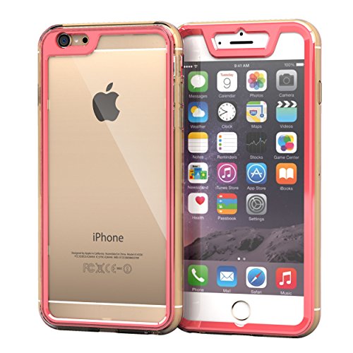iPhone 6s Plus Case, roocase [Gelledge] iPhone 6s Plus Full Body PC / TPU Case Cover (Persian Rose) for Apple iPhone 6 Plus / 6s Plus (2015)