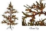 5' Pre-Lit Bavarian Pine Lodge Look Artificial Christmas Tree #179151