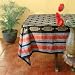 Kitchen & Housewares : Kilim Noir ~ Designer Luxury Black Gold Party Round Tablecloth 90 Round
