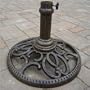 Oakland Living Round Antique Pewter Umbrella Stand