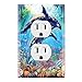 Graphics Wallplates - Underwater Adventure Orcas - Duplex Outlet Wall Plate Cover