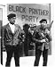 Black and White MOUSE PAD of Black Panther Party HQs w Bobby Seale and Huey Newton