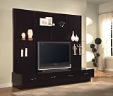 Contemporary Design Walnut Finish Media Storage Tv Stand Contemporary Design Walnut Finish Media Storage Tv Stand