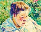 Custom Order #8D-8EU, Oil on Canvas, Custom Painting of The Person You Love, For 1 Person of Customer's Choice, Style: Expressionism, with Signature Text "YOU ARE BEAUTIFUL", Canvas Size 28 x 42 inch