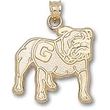 Univ Of Georgia Full Body Bulldog Pendant (10kt)