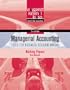 Managerial Accounting, Working Papers: Tools for Business Decision Making
