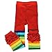 Toddler Girls' Rainbow Ruffle Toddler Knit Leggings