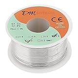 uxcell はんだワイヤー　錫鉛製シルバートーン　溶接アイアンリール　ロジンロール