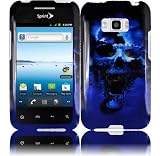 Blue Skull Design Hard Case Cover for LG Optimus Elite LS696
